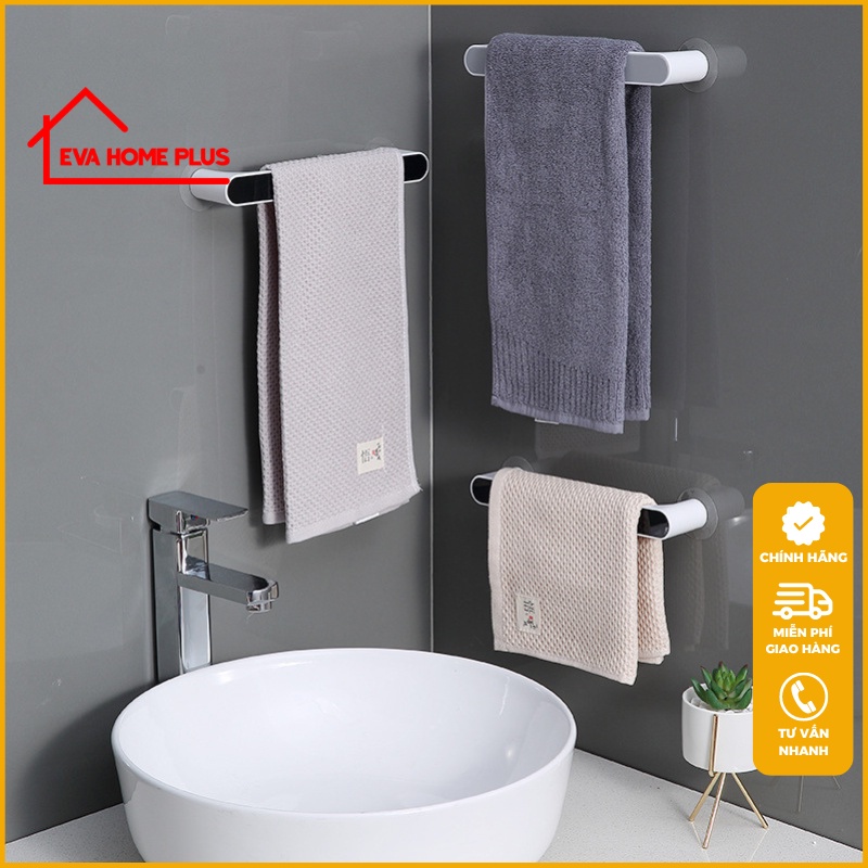 Thanh treo khăn nhà tắm ECOCO không khoan tường, giá treo khăn nhà tắm đơn giản hiện đại E1929