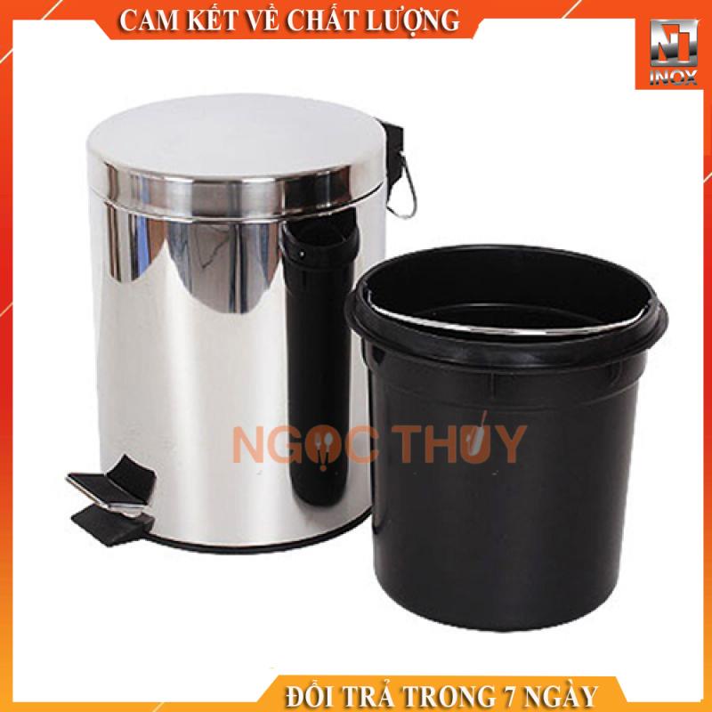 Thùng rác Inox đạp chân nhiều size: 3L/5L/8L/12L/20L/30L