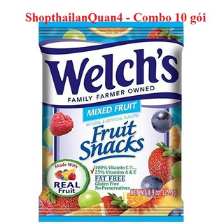 COMBO 10 GÓI KẸO DẺO WELCHS MỸ DATE 2021