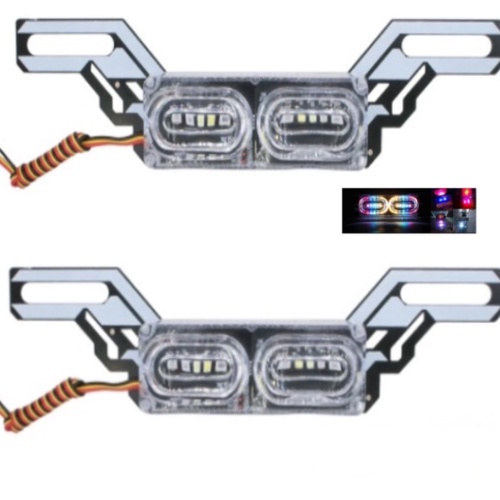 Đèn led RGB KEVANLY nhiều màu cảnh báo phanh dừng gắn biển số xe máy