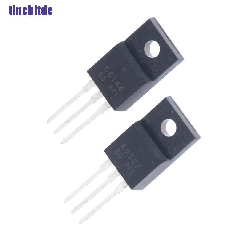 Set 10 linh kiện điện tử 2Sa22 2Sc6144 To-220F 5 cặp A2222 + 5 C6144 To-220
