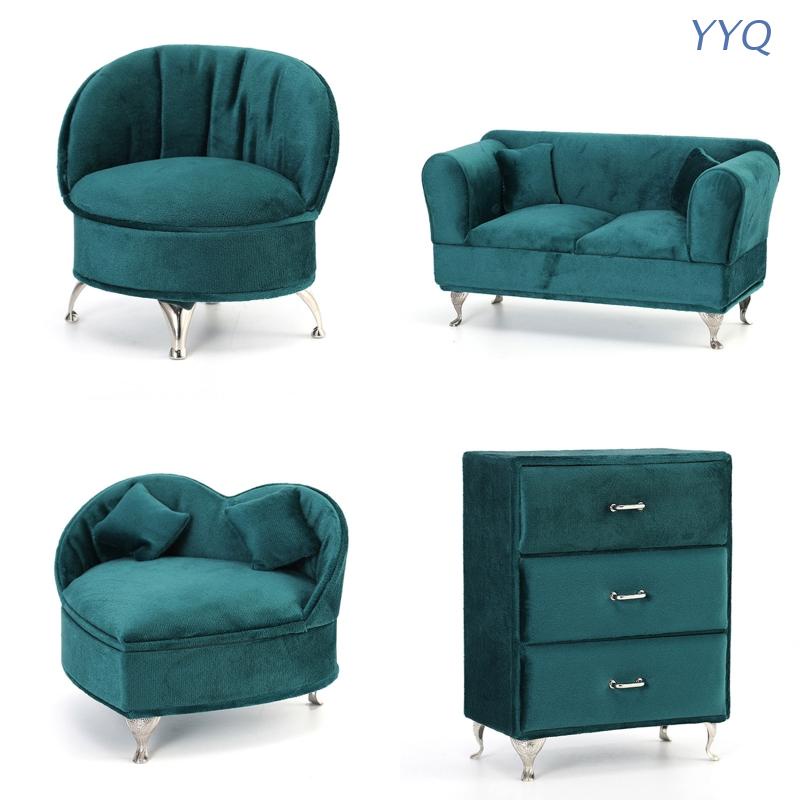 Hộp Đựng Trang Sức Hình Ghế Sofa Màu Xanh Lá Sang Trọng