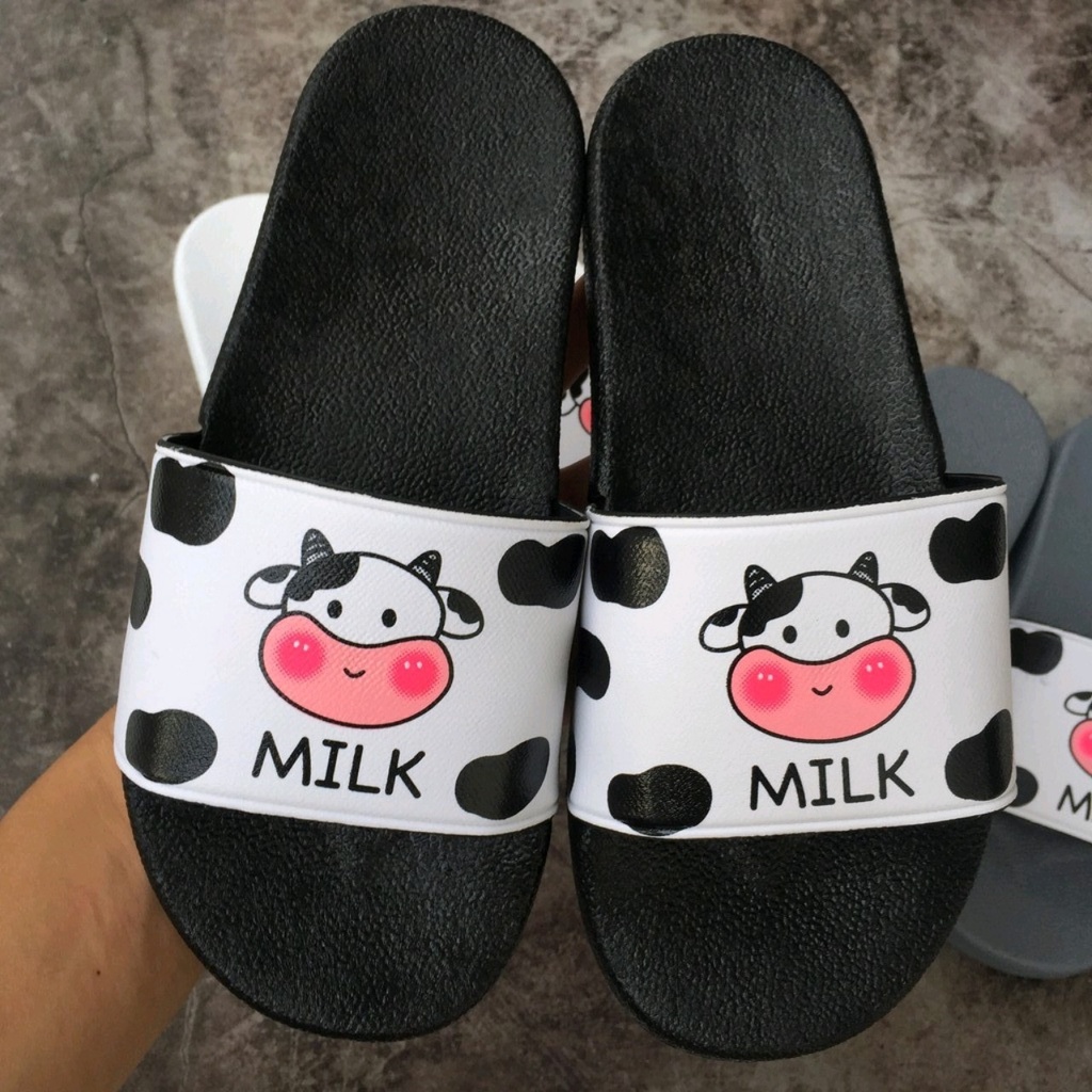 GIÁ HỦY DIỆT - Dép lê quai ngang Bò Girl Cute, dép lê nữ đẹp