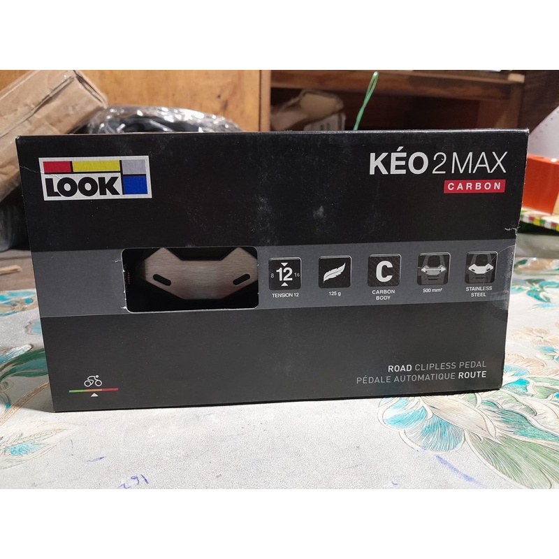 LOOK Pedals KÉO 2 MAX CARBON Kèm Can Cá