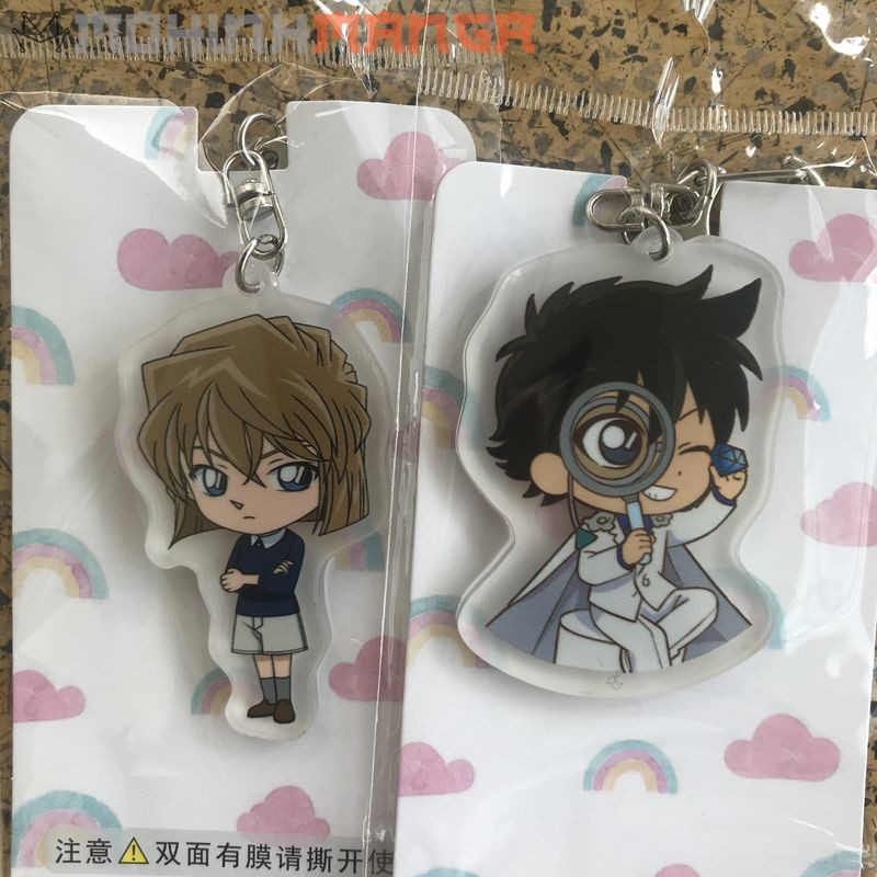 [CÓ QUÀ TẶNG] Móc khoá thám tử lừng danh Conan Kudo Shinichi Haibara Ai Ran Mori Siêu đạo chích Kaito Kid Mica Acrylic