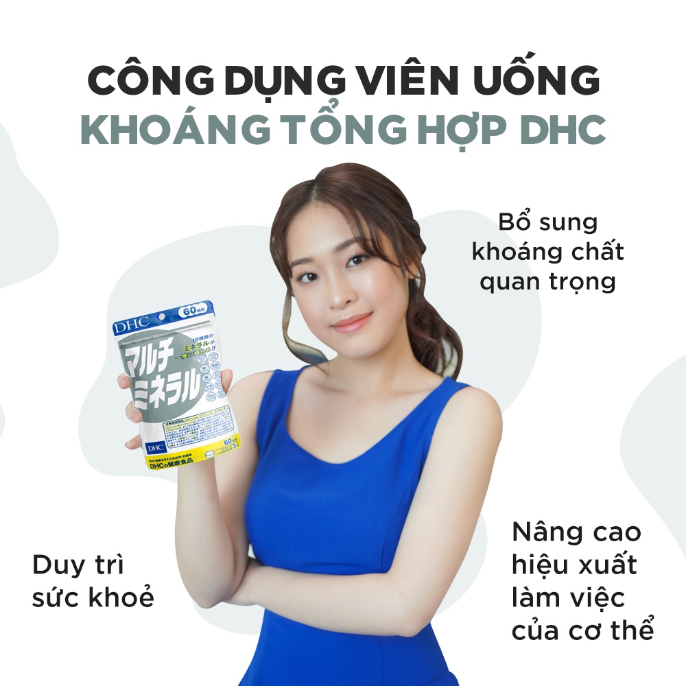 Viên uống Khoáng tổng hợp DHC (New) Bổ sung 10 loại khoáng chất gói 60 viên (20 ngày)