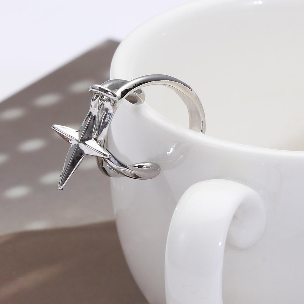BORAG Khuyên Kẹp Vành Tai Không Xỏ Lỗ Đính Đá Thạch Anh Tím Thời Trang