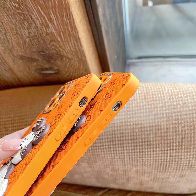 Ốp điện thoại da hình chuột Mickey ba chiều cho iPhone 13ProMax 13 13pro 11ProMax 11 X XS XR XSMAX 7+ 8+ 12Pro 12ProMax