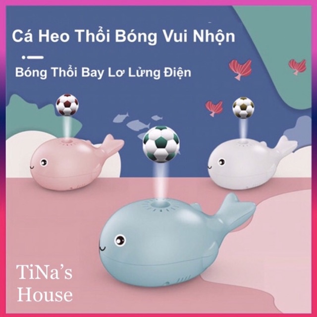 Đồ Chơi Cá Voi Biết Thổi Bóng Siêu Cưng Cho Bé… (Nhựa ABS).