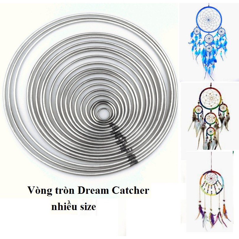 Vòng sắt làm dreamcatcher đủ size  4-5-6-7-8-9-10-12-14-16-18-20-25-30cm