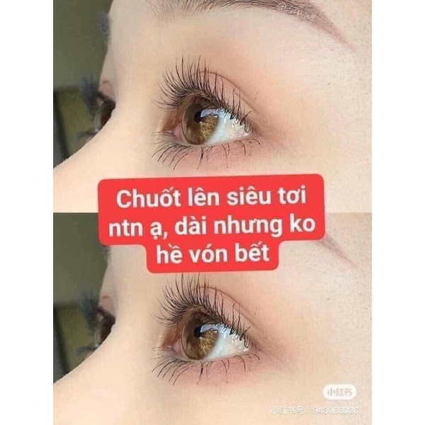 Mascara đầu mảnh chuốt mi trên và dưới cong dày tự nhiên GlamColour Hion Beauty