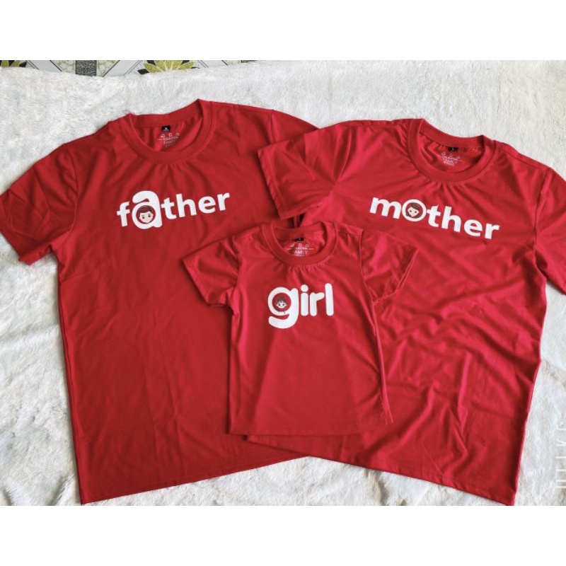 Áo gia đình father, mother boy,girl 3/4/5 người có cho bé trai, bé gái. Familystore