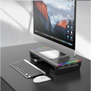Kệ Màn Hình Máy Tính , Đế Đỡ Màn Hình máy tính Studio RGB Core Obsidian Black