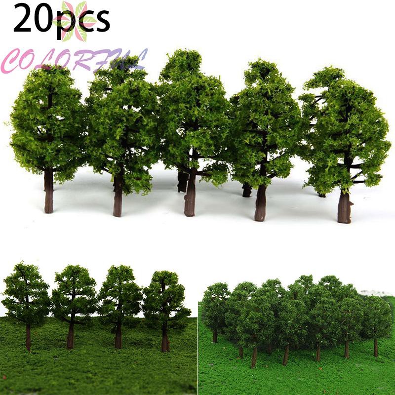 Set 20 mô hình cây giả mini trang trí tiểu cảnh