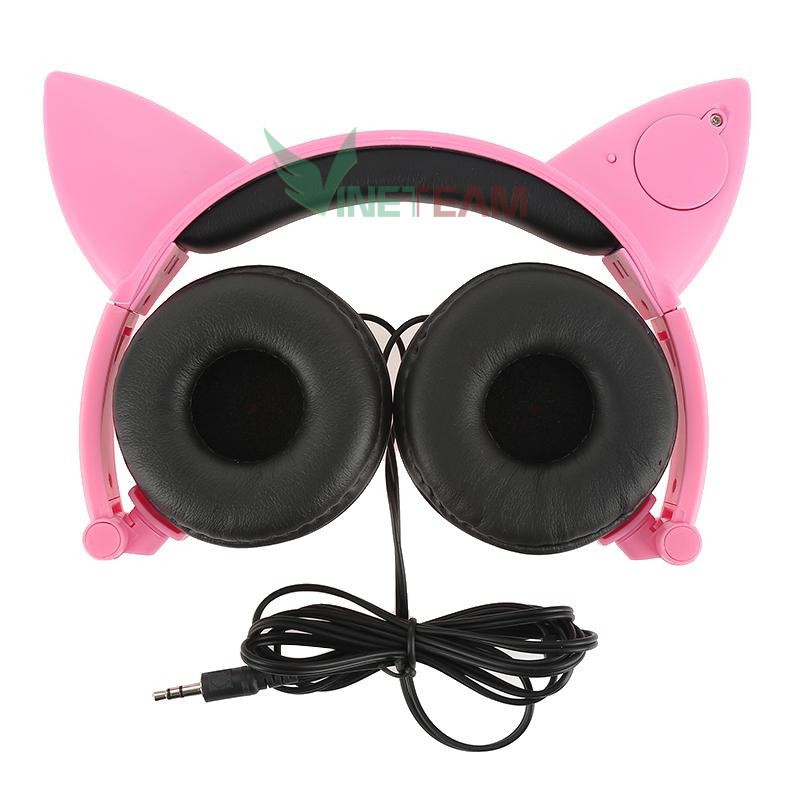 Tai Nghe Headphone Tai Mèo -  Xinh Xắn - Có Đèn Led Siêu Cute-Headphone Store -DC4119 | BigBuy360 - bigbuy360.vn