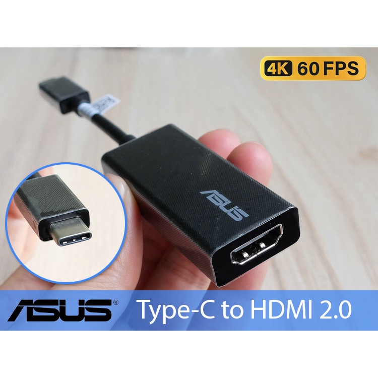 Dây cáp chuyển đổi Thunderbolt 3/4 sang HDMI 2.0 4K 60hz ASUS cho Laptop, Macbook