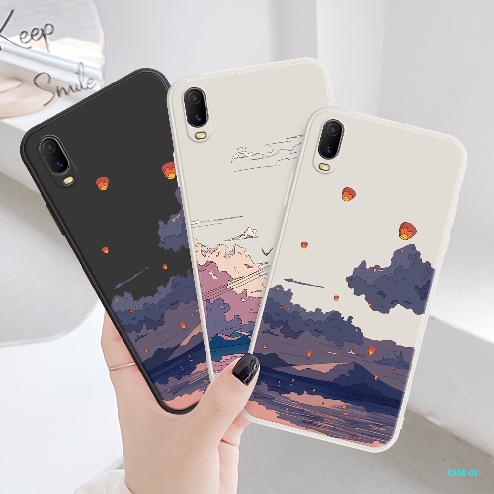 Ốp Điện Thoại Họa Tiết Lồng Đèn Cho VIVO Y20 Y12 Y12 Y15 VIVO Y20A Y20G Y17 Y3 U10 VIVO Y19 Y5S U3 H136