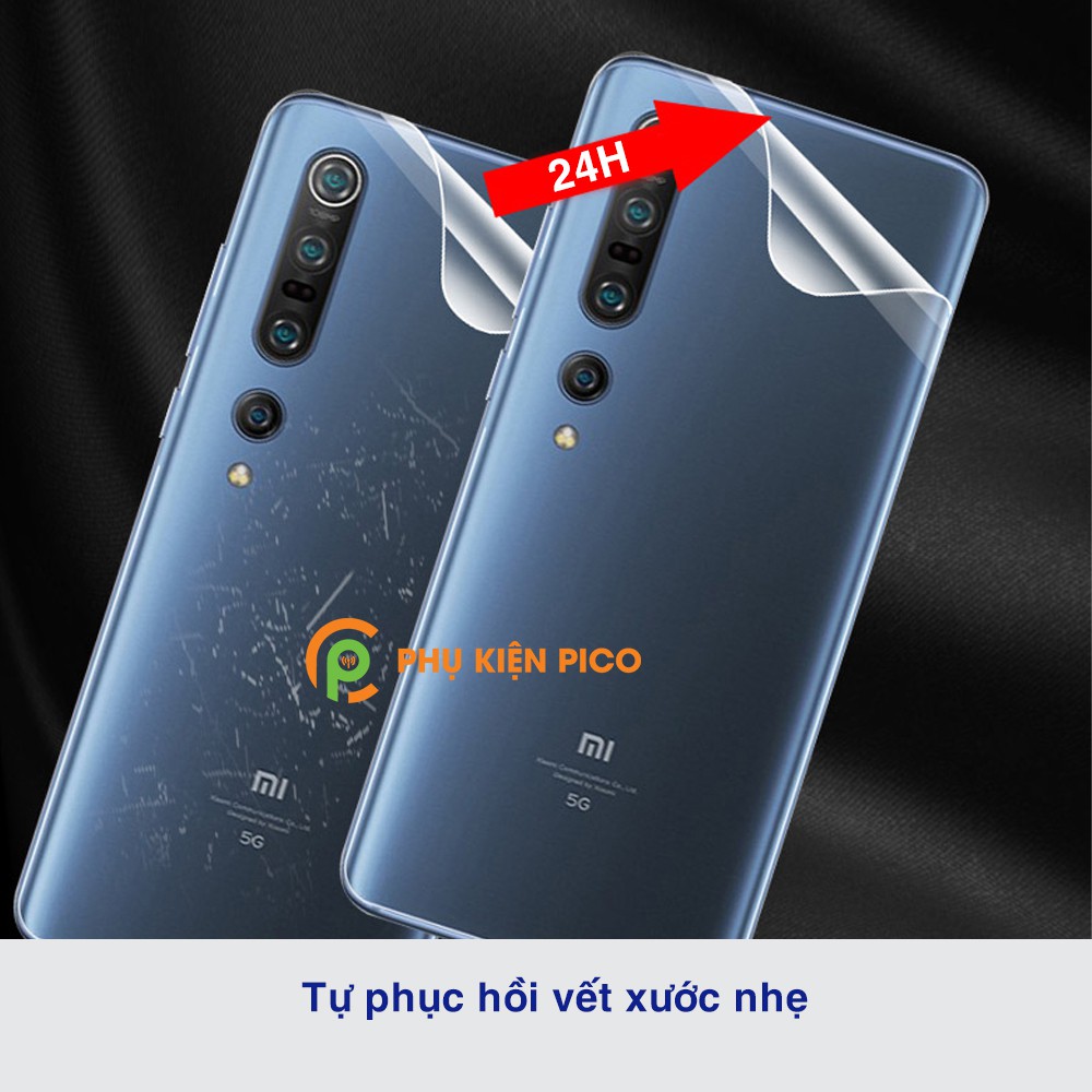Dán lưng Mi 10 Pro full mặt lưng dẻo trong suốt PPF tự phục hồi vết xước - Dán lưng Xiaomi Mi 10 Pro