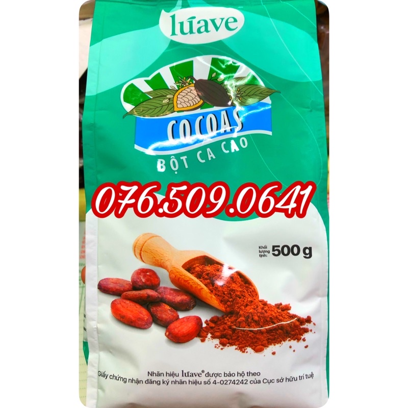 Bột cacao Luave gói 500 gram [Date T4/2024]