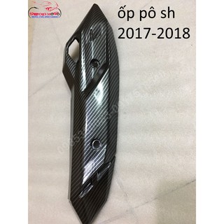 Ốp Pô sơn carbon cho SH 2012-2019
