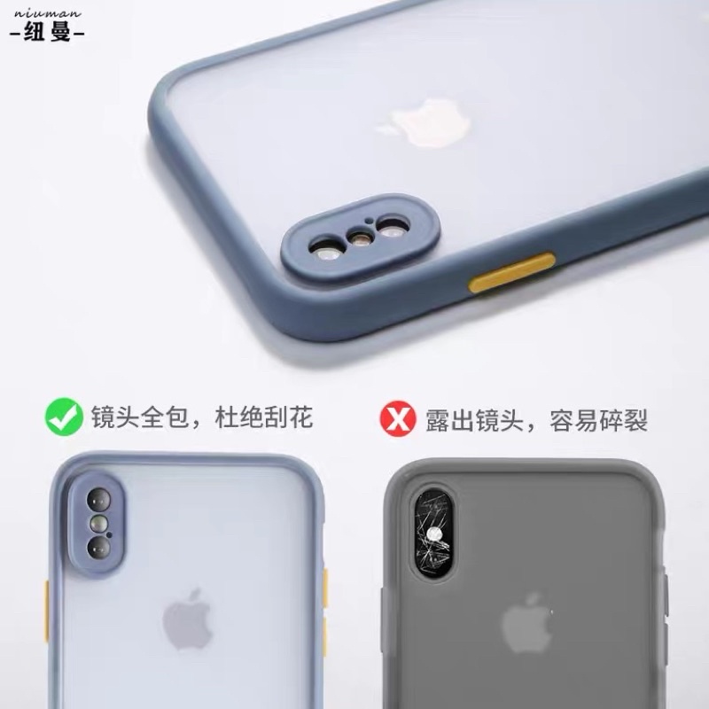 IQoo Neo 3 Vivo Z1 - ốp lưng su non nhám viền màu chống sốc các góc Chống bám vân tay