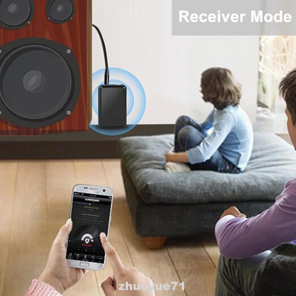 2 In 1 Transmitter Bluetooth Receiver Black Stereo Portable