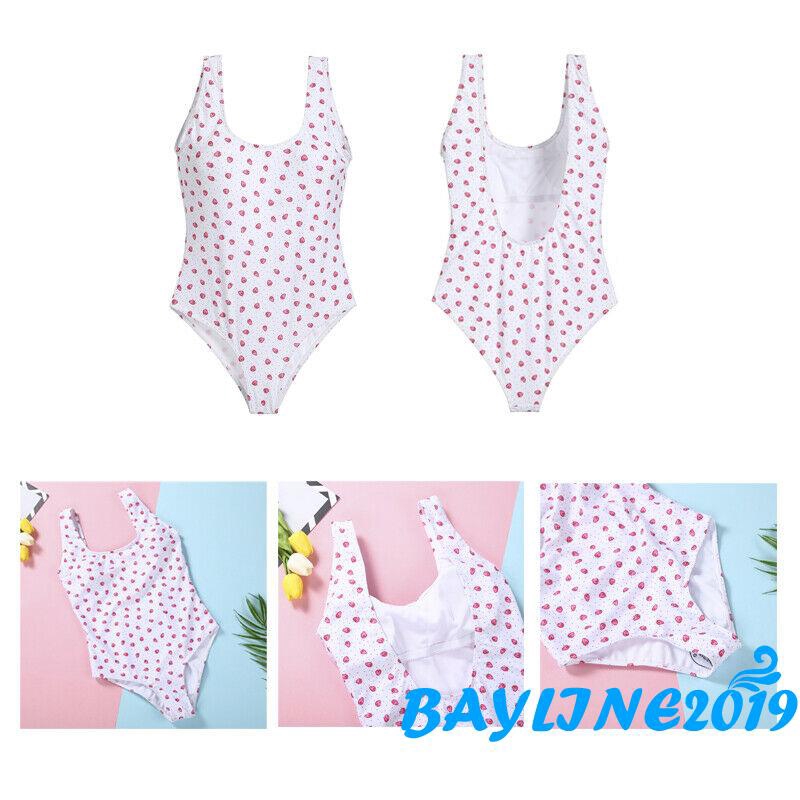 Bộ bikini gia đình họa tiết xinh xắn thời trang