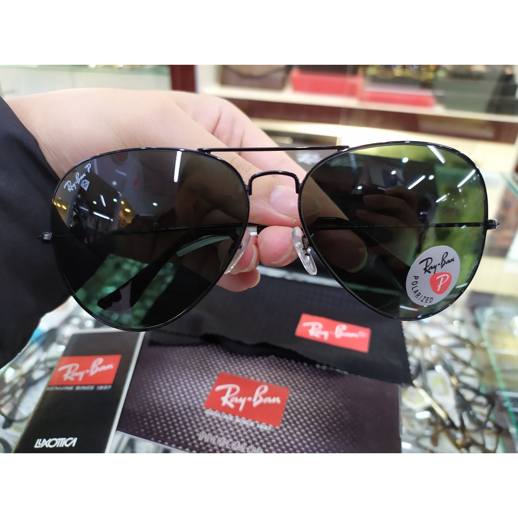 Rayban P & Diamond CỰC HIẾM RB3026 Aviators Metal 002/58 62-14 3P