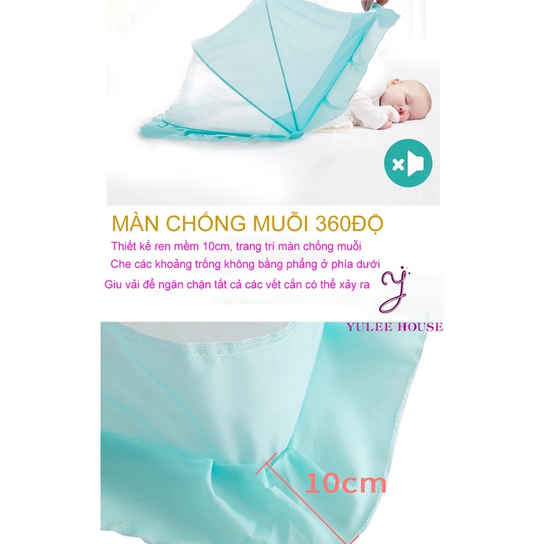 Màn chụp chống muỗi gấp gọn cho bé - mùng chụp nhiều kích thước cao cấp - ảnh sản phẩm 3