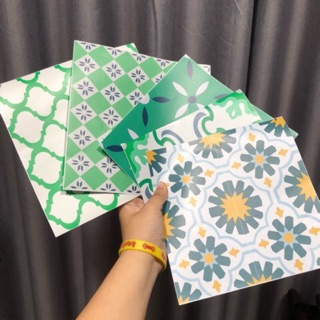 Ảnh chụp thật decal gạch bông