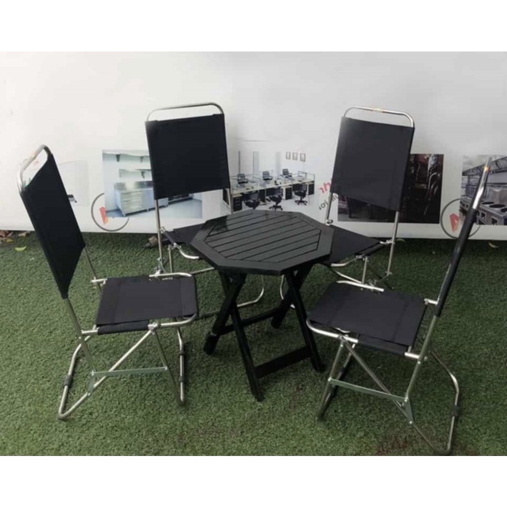 Ghế xếp cafe, ghế xếp inox lưng cao vải bố dày giá rẻ