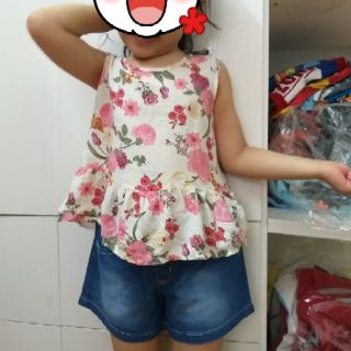 Quần bò giấy bé gái