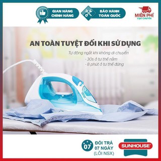 Bàn là hơi nước sunhouse shd2065, bàn ủi hơi nước sunhouse shd2065, hai chức năng phun hơi và phun nước tiện dụng 4.8