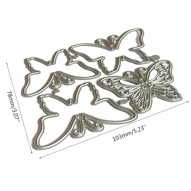 Khuôn Cắt Giấy Kim Loại Hình Bươm Bướm Xinh Xắn