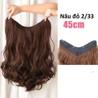 Tóc giả kẹp U loại mỏng 45cn