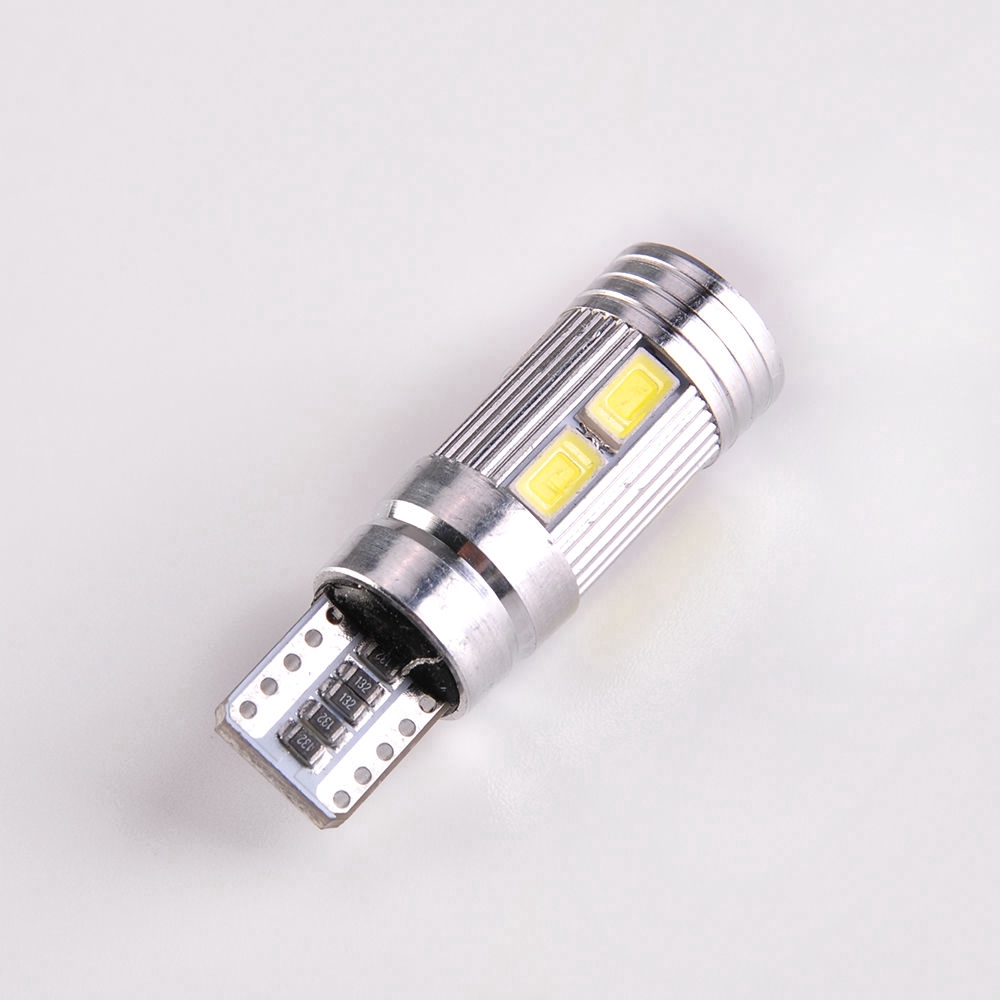 Set 2 / 4 Bóng Đèn LED T10 5630 194 W5W 10 SMD Ánh Sáng Trắng Dành Cho Ô Tô