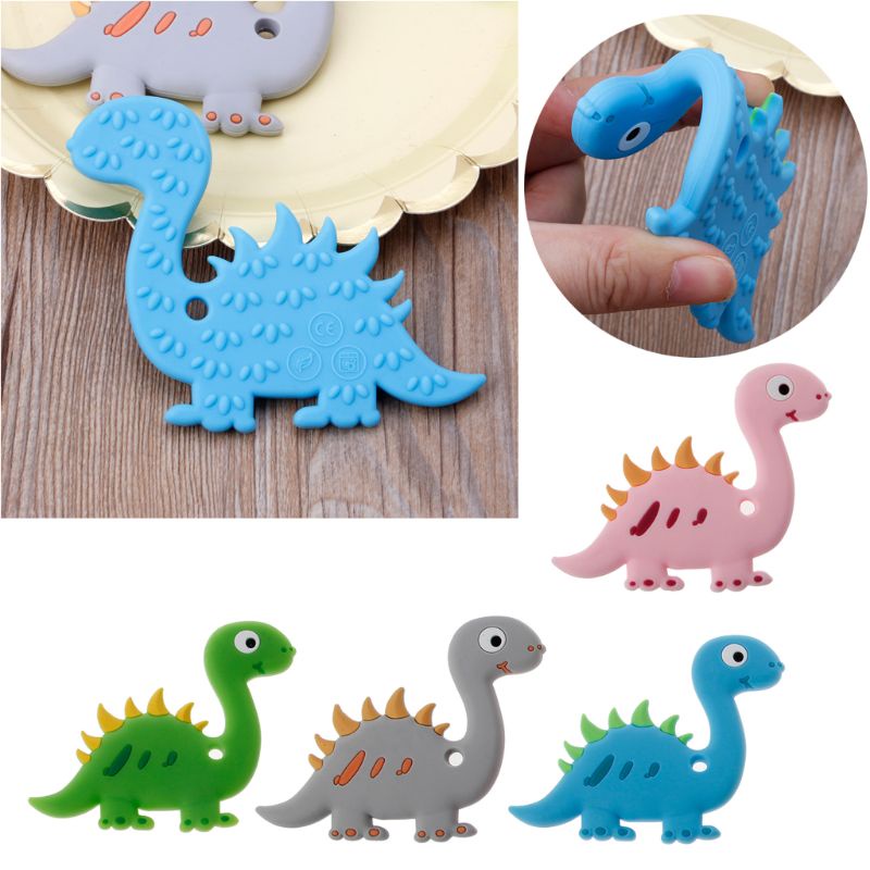 Đồ Chơi Ngậm Nướu Bằng Silicon Không BPA Hình Thú Hoạt Hình Dành Cho Em Bé