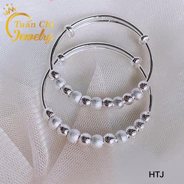 ⚡FREESHIP⚡ Set Vòng Tay Bạc, Lắc Tay Nữ Cao Cấp Cho Mẹ Và Bé, Hạt Bi Xinh Xắn, Dễ Thương
