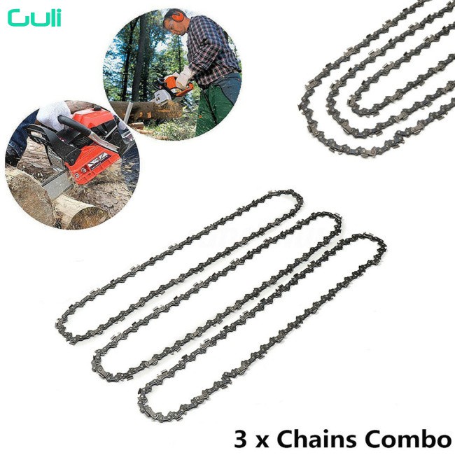 Set 3 Dây Xích Bán Dẫn 3 / 8lp 0.05 Cho Cưa Máy Stihl Ms170 Ms171 Ms180 Ms181