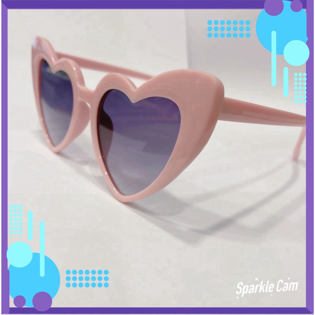 [ Freeship ] Kính Mát Gọng Trái Tim Chống Tia Uv 400 Thời Trang Cho Nữ