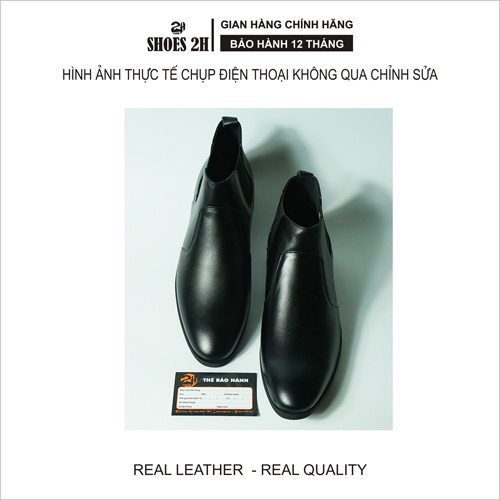 Giày chelsea boot da bò thật cổ lửng thời trang SHOES 2H - 19 size 38-44