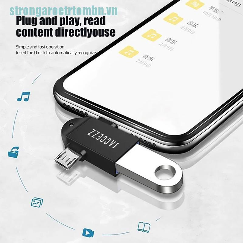 ANDROID Đầu Chuyển Đổi Từ Usb Sang Type C Micro Usb Otg | WebRaoVat - webraovat.net.vn