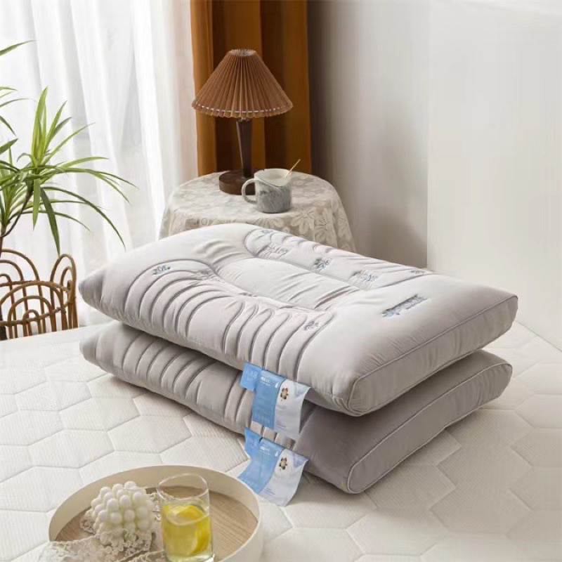 Gối trần cao su non cao cấp thế hệ mới êm mềm mại lụa tensel 80s cho cảm giác ngủ nhon