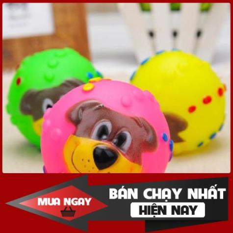 đồ chơi chó mèo - đồ chơi chút chít hình mặt chó
