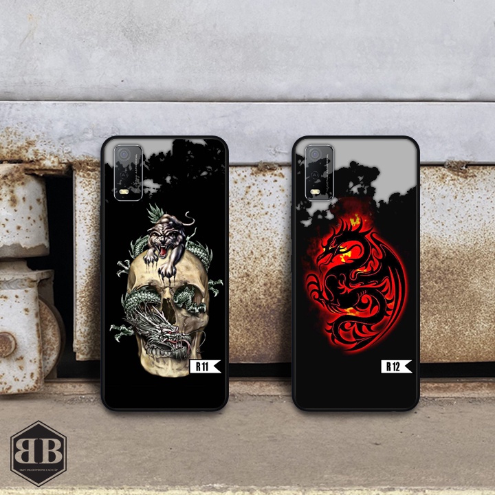 Ốp lưng kính cường lực Vivo Y3S nhiều mẫu rồng mới