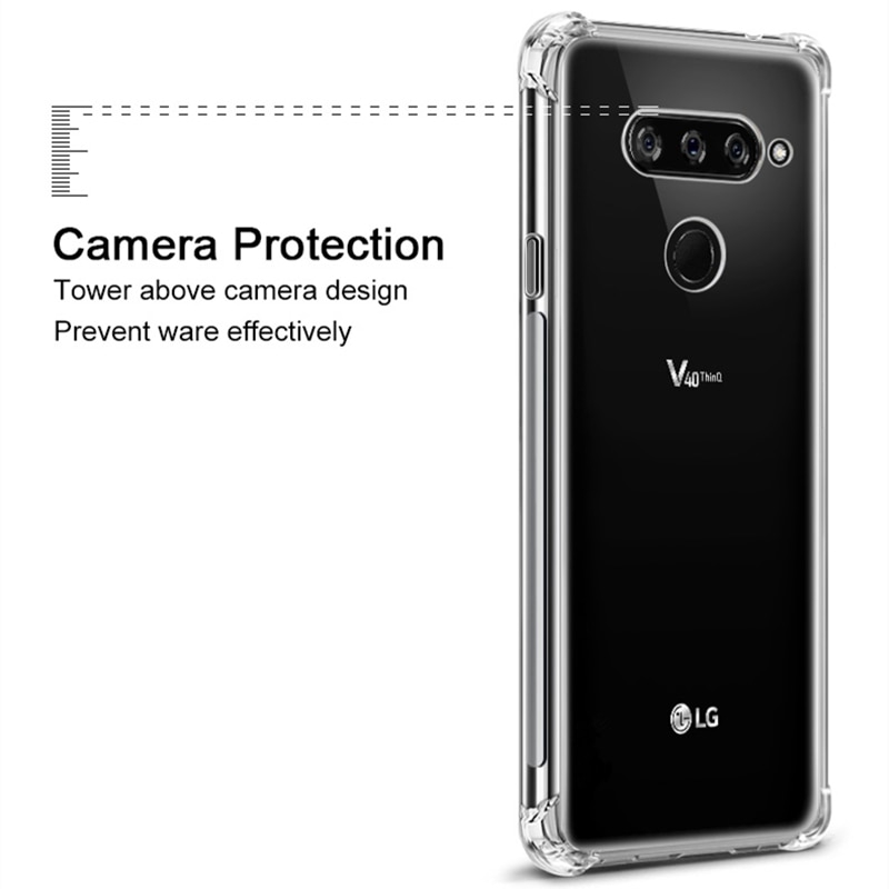 Ốp Điện Thoại Mềm Trong Suốt Chống Sốc Cho Lg G6 G7 G8s Thinq Stylo 3 4 5 K9 K40s K50s Q60 Q70 V20 V30 V40 V50 K20 K30 2019