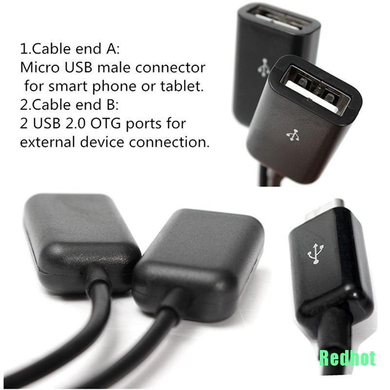 Cáp chuyển đổi Hub Micro Usb Otg cho máy tính bảng/ điện thoại thông minh