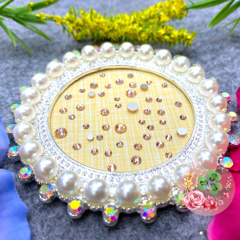 Mã Swa 362. Đá ÚC (ÁO) "Light Peach" đính trang trí móng cực kì lấp lánh. Hàng chuẩn loại A.