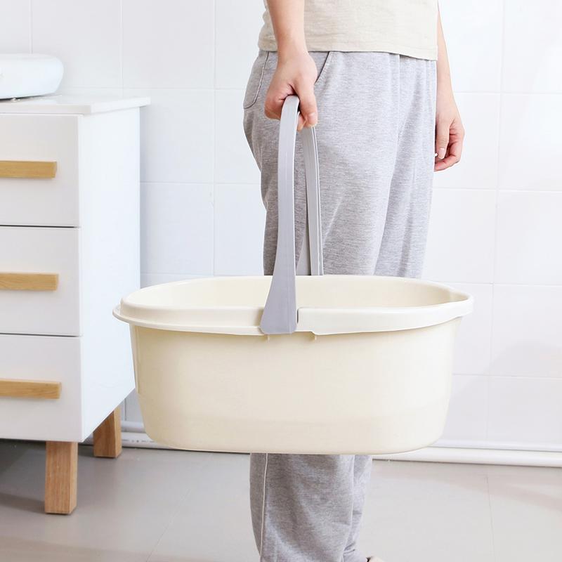 Xô Nhựa Dày Dặn Hình Chữ Nhật Đựng Cây Lau Nhà Tiện Dụng
