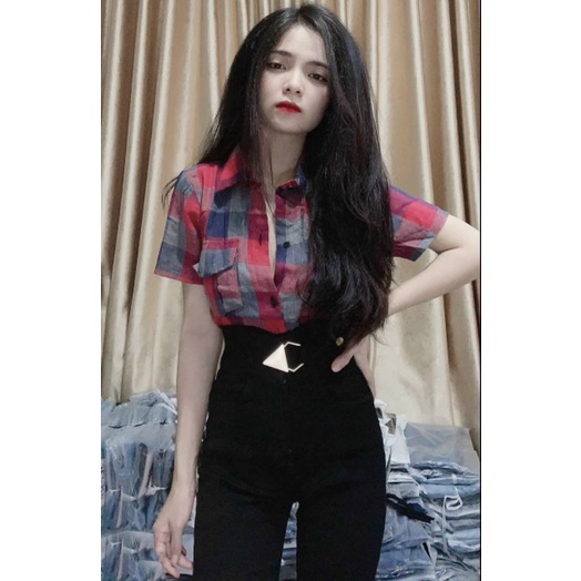 Sơ mi cotton sước sọc